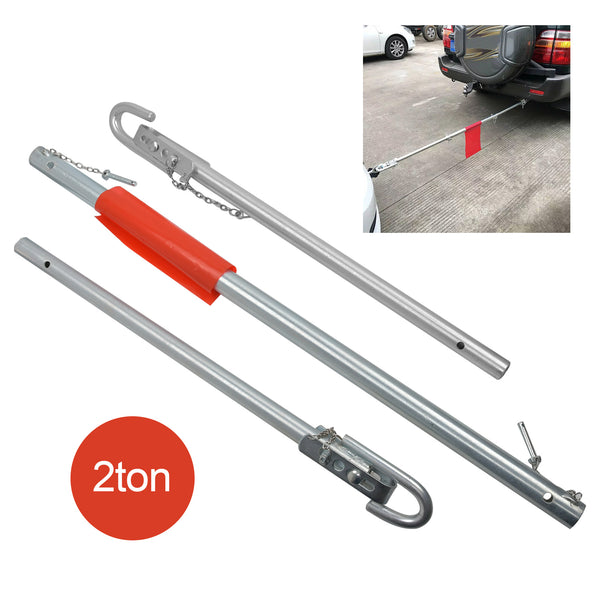 2Ton Straight Pipe Steel Recovery Tow Bar Towing Pole