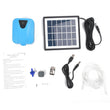 Solar Powered Air Stone Aerator Pond Water Oxygenator Oxygen Pump
