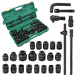3/4" Inch & 1" Inch DR Socket Set 21mm - 65mm 12 Point Ratchet Exts