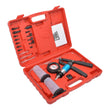 Hand Held Vacuum Pump Brake Bleeder Set Bleed tester Tool Kit 2 Jars