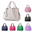 Women  PU Leather Top Handle Satchel Shoulder Bag