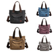 Casual Canvas Large Capacity Multi-pocket Shoulder Bag