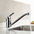 Sink Mixer Taps Swivel Spout Single Lever Tap Mono Chrome Faucet