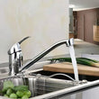 Sink Mixer Taps Swivel Spout Single Lever Tap Mono Chrome Faucet