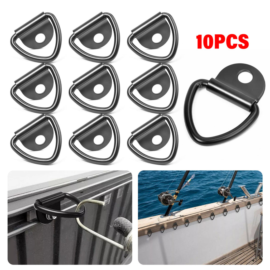 10Pcs V-Rings Hook Tie Down Point Load Securing Lashing Ring – majexic ...