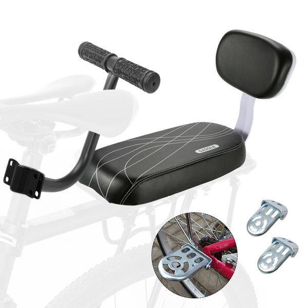 Bike Padded Rear Seat Kids Child Safety Back Rest Chair Cushion Armrest
