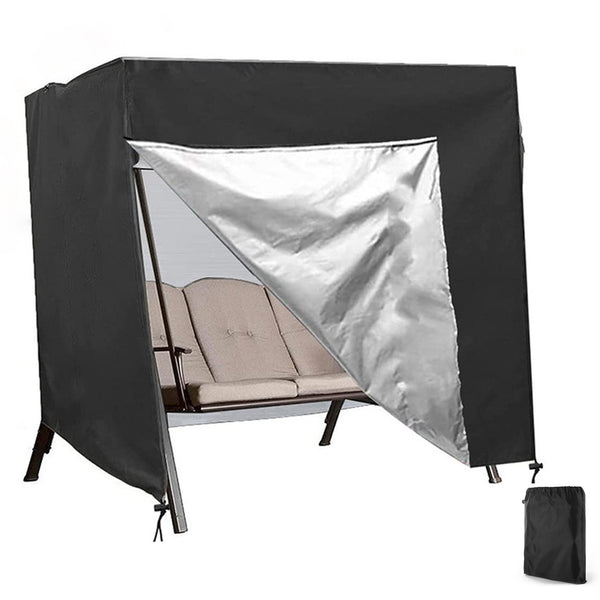 Garden Swing 3 Seater Chair Cover Zip Canopy Hammock Waterproof