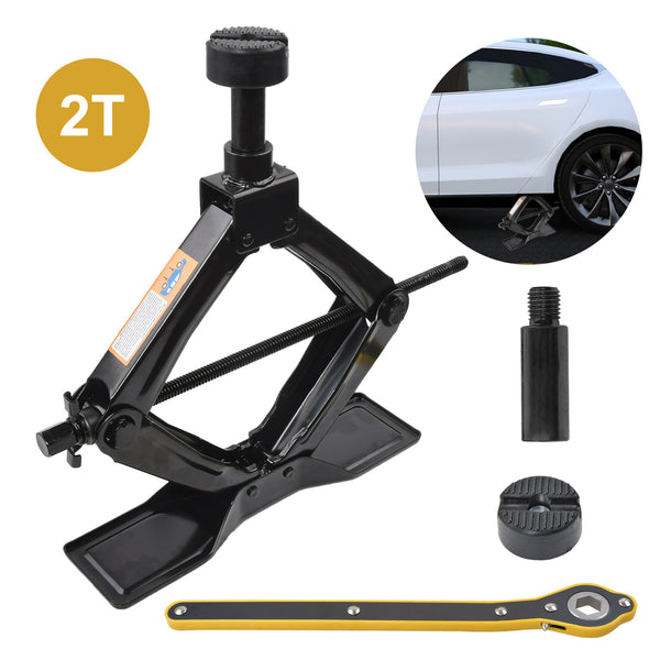 2T Scissor Jack + Extendable Wheel Wrench Brace