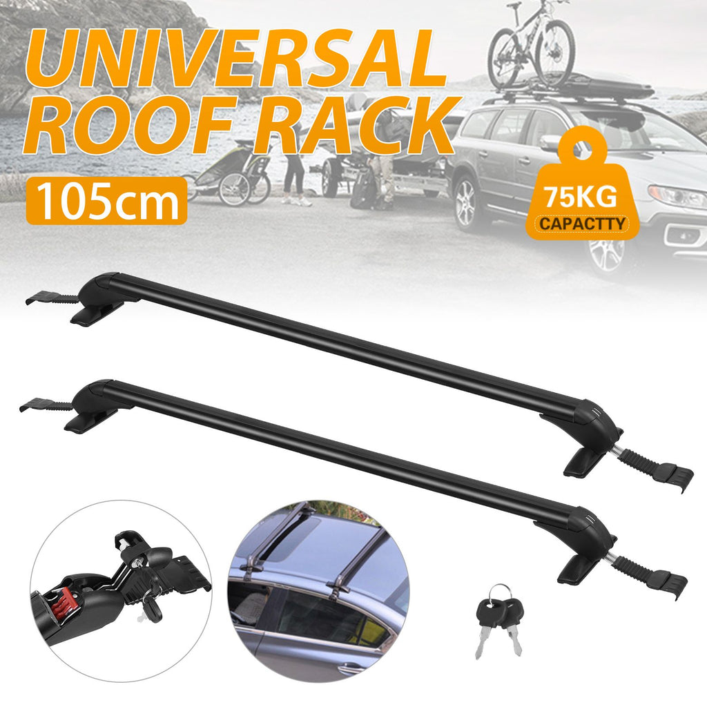 Lockable Aluminium Car Roof Rack Bars Without Rail – majexic.co.uk
