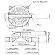 Boat Marine Manual Diaphragm Hand Bilge Water Pump Plastic