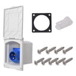 Mains Hook Up Inlet Socket for Caravan VW Motorhome Flush Fitting