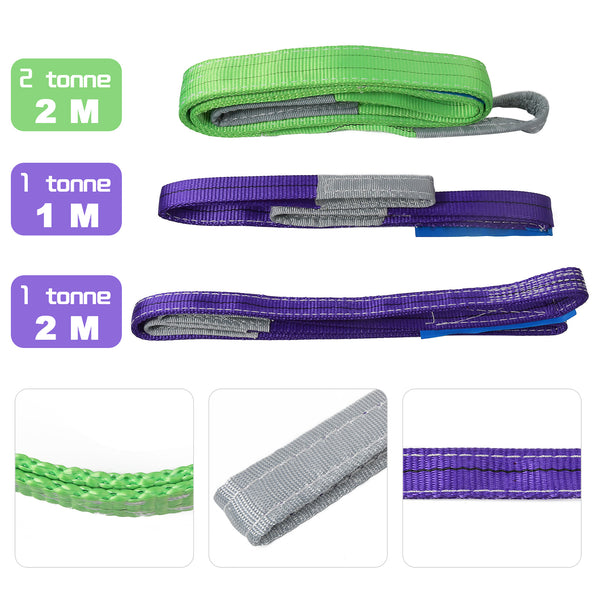 Webbing Lifting Cargo Sling 1-2m Duplex Strap Hoist