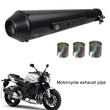Universal Motorcycle Exhaust Megaphone Silencers Black