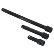 3x IMPACT Socket Extension Bar 1/2" Dr Long reach IMPACT Extension Bar