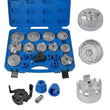 Oil Filter Wrench Cup Set 19PCS 1/2" &amp; 3/8" Drive