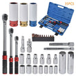 TORQUE WRENCH SET 5-25Nm 10-60Nm 20-210Nm 35-pcs. 1/4" 3/8" 1/2"