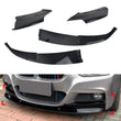 FOR BMW F30 F31 3 SERIES M SPORT FRONT BUMPER SPLITTER LIP GLOSS BLACK