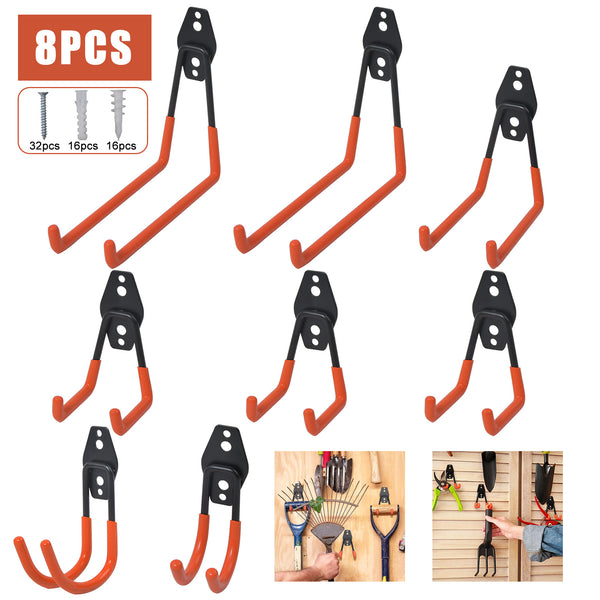 8 Pack Garage Hooks Heavy Duty Wall Mount Utility Hooks Hangers