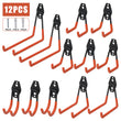 12X Storage Hooks Utility Double Wall Mount Garage Organization Tools