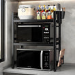 Expandable Microwave Shelf, 3 Tier Microwave oven Rack Stand
