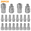 Euro Air Line Hose 1/4" BSP Fitting Connectors Male Female Quick Release