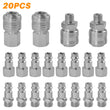 Euro Air Line Hose 1/4" BSP Fitting Connectors Male Female Quick Release