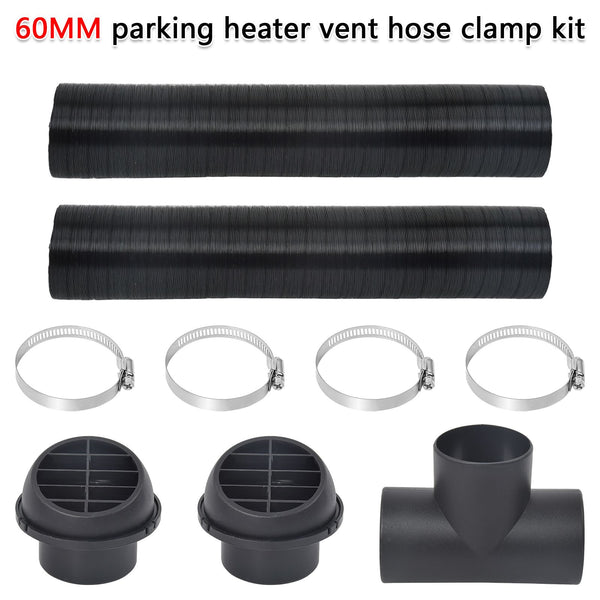 60mm Pipe Ducting T Piece+ Warm Air Outlet Vent Hose