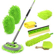62'' Car Wash Brush with Long Handle Chenille Microfiber Telescopic Kit