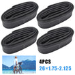 4 x 26" Inch x 1.75 - 2.125 Bike Cycle Tyre Inner Tubes Schrader Valve