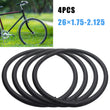 4 x 26" Inch x 1.75 - 2.125 Bike Cycle Tyre Inner Tubes Schrader Valve