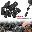 8 Piece Impact Socket Adapter Set 3/4" 1/4" 3/8" 1/2"