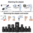 8 Piece Impact Socket Adapter Set 3/4" 1/4" 3/8" 1/2"