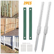 2 Pack Fence Post Repair Stakes - Repair Kit for Damaged Fences