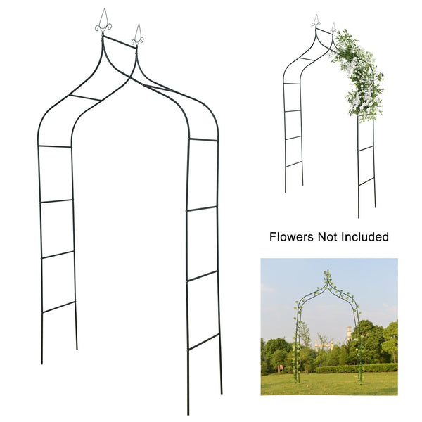 Garden Arch Heavy Duty Strong Metal Decorative