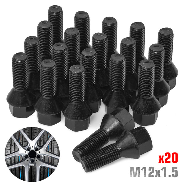 20x For BMW M12 x 1.5 Alloy Steel Wheel Bolt Nut