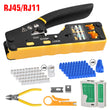 RJ45/RJ11 Network Tool Cat5e/6 Ethernet Crimper Pass