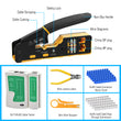 RJ45/RJ11 Network Tool Cat5e/6 Ethernet Crimper Pass