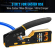 RJ45/RJ11 Network Tool Cat5e/6 Ethernet Crimper Pass