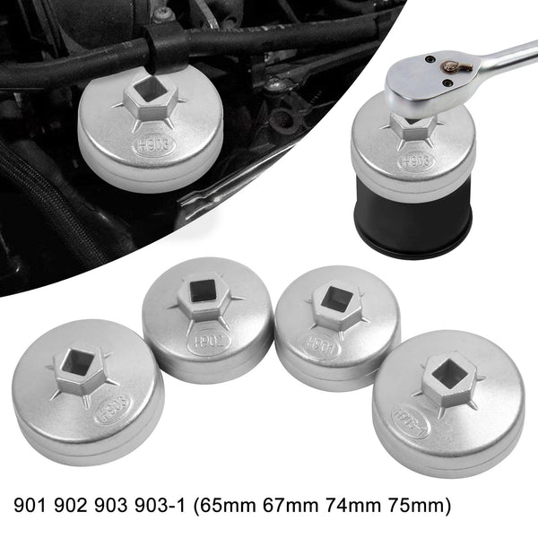 4Pcs/set Oil Filter Cap Socket Wrench Removal Tool