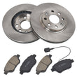 2x Vented Brake Discs and Pads fits VAUXHALL CORSA