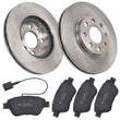 2x Vented Brake Discs and Pads fits VAUXHALL CORSA