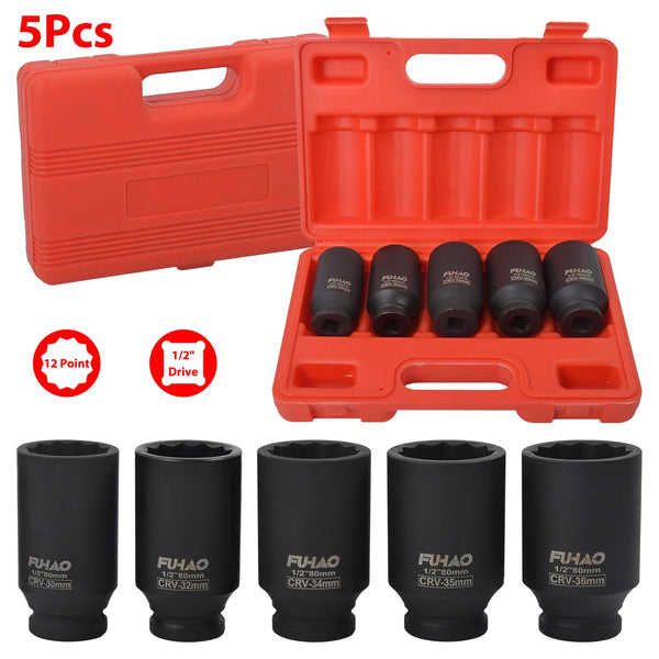 30mm 32mm 34mm 35mm 36mm Deep Impact Socket Set 1/2" Drive