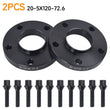 Hubcentric 20mm Black Wheel Spacers & Bolts 5x120 72.6