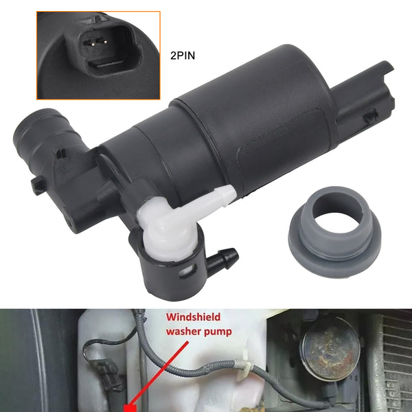 For Nissan Qashqai J10/J11 Front & Rear Dual Twin Outlet Washer Pump