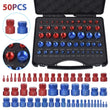 50Pcs Inch & Metric Set Nut & Bolt Thread Checker Identifier Thread Gauges