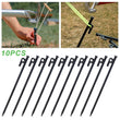 10 pcs Tent Pegs Stakes Heavy Duty Steel 12" Outdoor