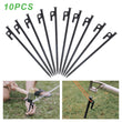 10 pcs Tent Pegs Stakes Heavy Duty Steel 12" Outdoor