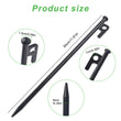 10 pcs Tent Pegs Stakes Heavy Duty Steel 12" Outdoor