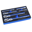 6 Pcs 1/4" 3/8" 1/2" Flex Head Ratchet Set 72 Tooth