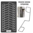 Fence Panel Grips Clips Stop Rattling 12 Pcs for 3 Fences